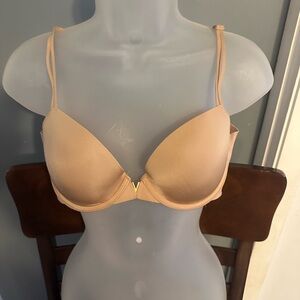 Victoria's Secret Tan Bra with Gold Accent